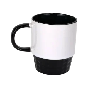 TAZA DE CAFE 10OZ NEGRO