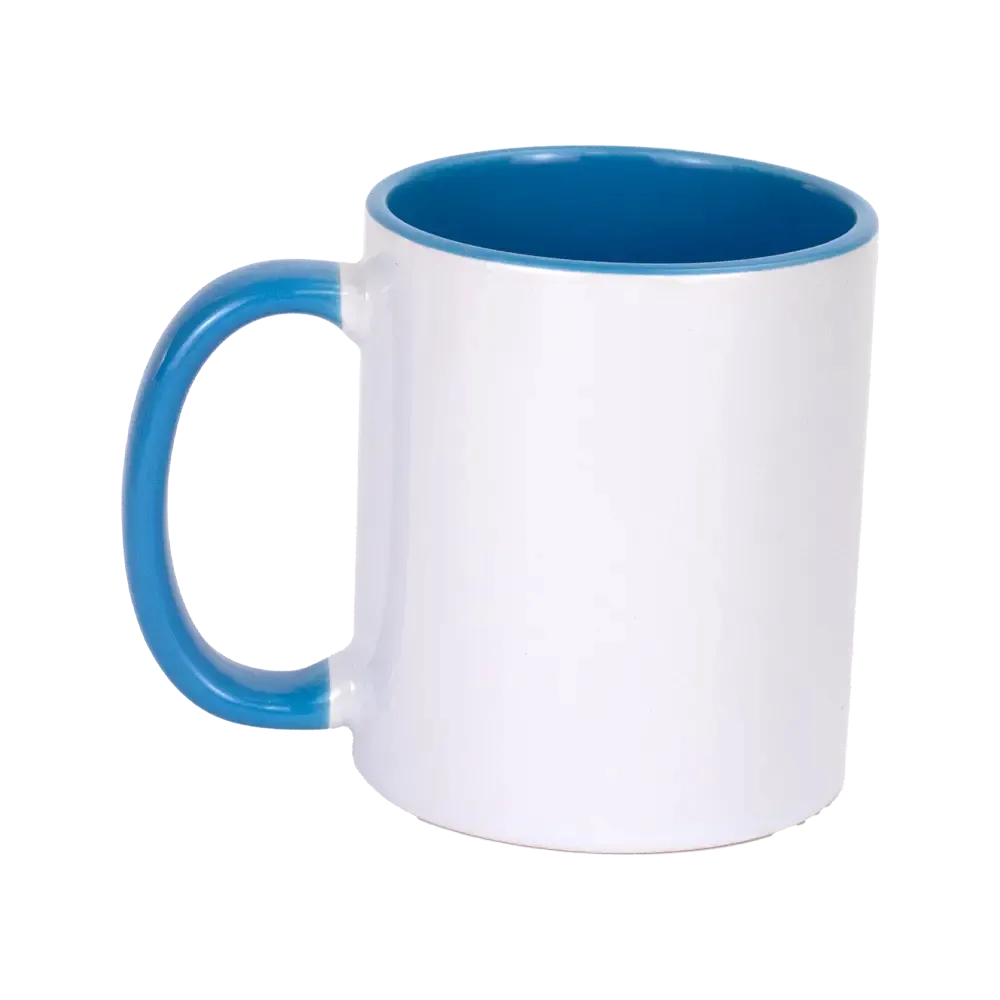 Taza Sublimable con Interior Celeste 11oz