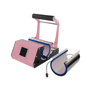 MAQUINA PARA ESTAMPAR ROSADO TAZAS/TERMOS DE 22CM