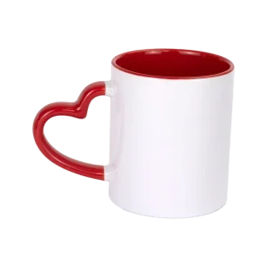 TAZA MANIJA CORAZON ROJO