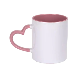 TAZA MANIJA CORAZON ROSADO