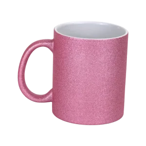 TAZA GLITTER ROSADO