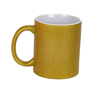 TAZA GLITTER DORADO