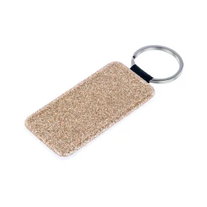 LL. PU C/ GLITTER RECTANGULAR DORADO