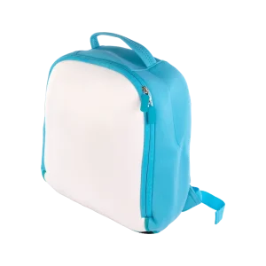 MOCHILA NEOPRENO INFANTIL CELESTE 35X30X11