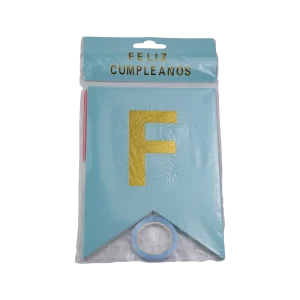 BANDERIN FELIZ CUMPLEAÑOS CELESTE