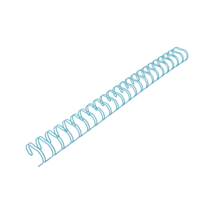 WIREO A4 5/8" CELESTE 23 ANILLOS 4UNID 2:1