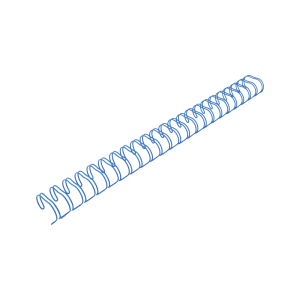 WIREO A4 5/8" AZUL 23 ANILLOS 4UNID 2:1