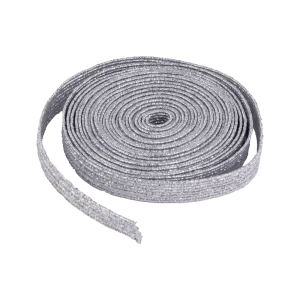 ELASTICO GLITTER 2MX6MM PLATEADO