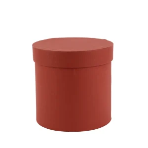 BOX CILINDRO 13*13CM ROJO