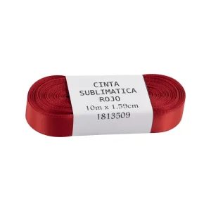 CINTA BEBE SUBLIM ROJO 1.59CM X 10M