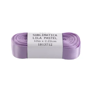 CINTA BEBE SUBLIM LILA PASTEL 2.22CM X 10M