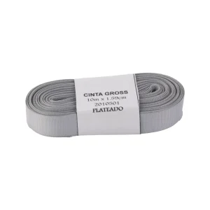 CINTA GROSS PLATEADO 1.59CMX10CM
