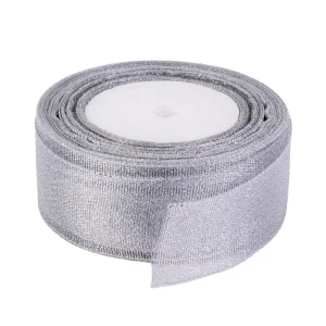 CINTA RASO METALICA 2.5CM 25YARD