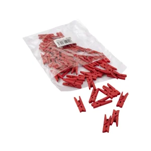 PINCITA DE MADERA ROJO 50UNID