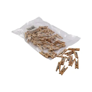 PINCITA DE MADERA MARRON 50UNID