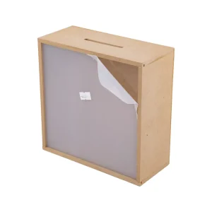 MDF ALCANCIA C/ ACRILICO 19*19CM