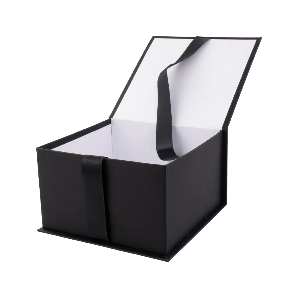 Caja Libro Negra 15 x 15 x 9 cm