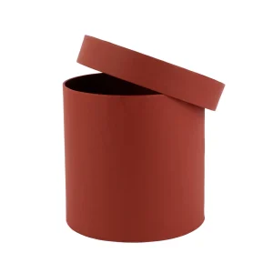 BOX CILINDRO 13*13CM ROJO