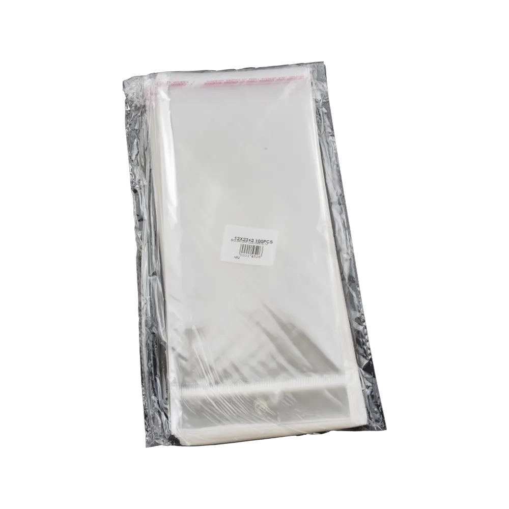 Bolsa OPP Colgante 12 x 23 cm – 100 Unidades