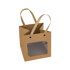 BOLSA CUADRADA CON VISOR 15X15X15