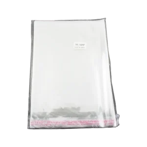 BOLSA OPP ADHESIVO 22X30 50PCS