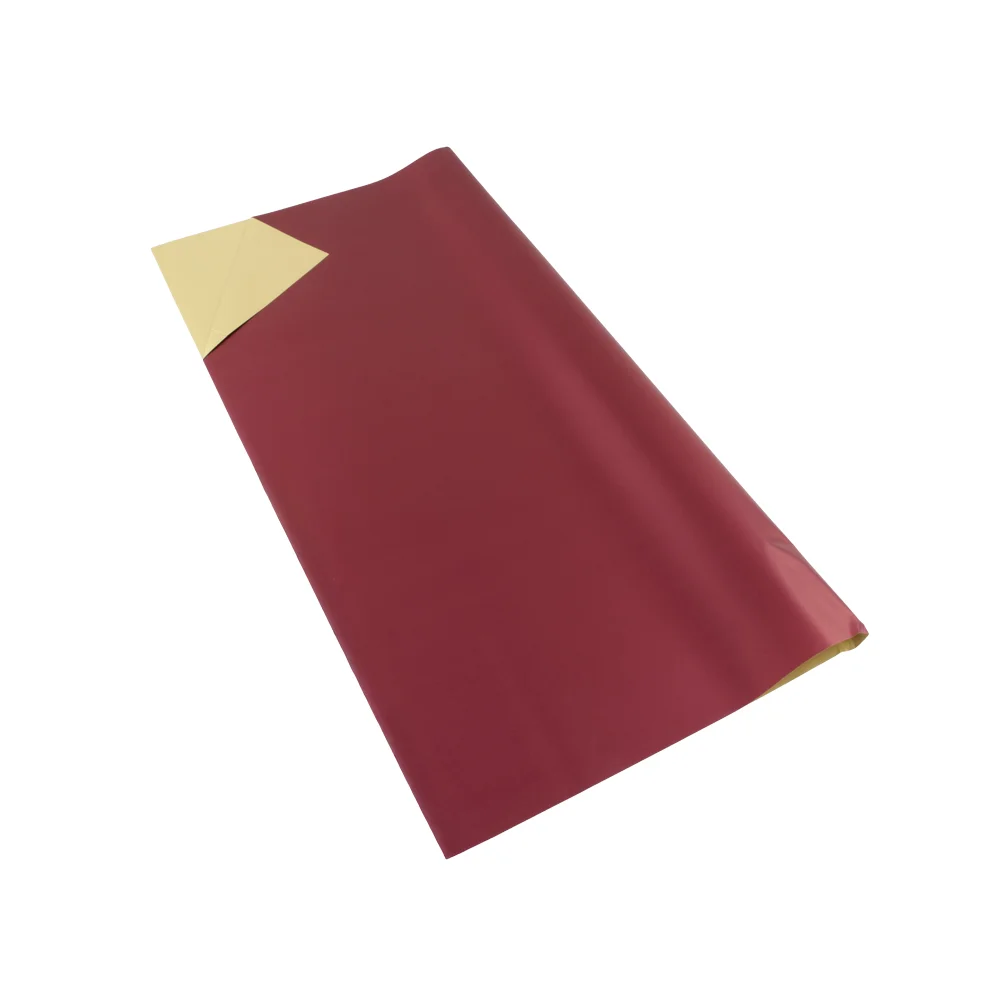Papel Coreano Rojo Oscuro/Dorado 58 x 58 cm – 20 Hojas - Imagen 3