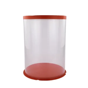 CAJA P/ TORTA REDONDO 30*40CM ROJO