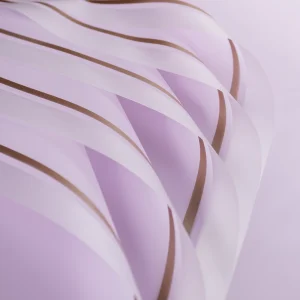 PAPEL COREANO FRAN TRANSP BORD DOR LILA 58*58 20