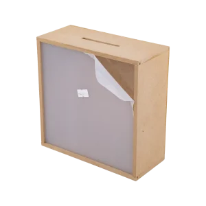 MDF ALCANCIA C/ ACRILICO 19*19CM